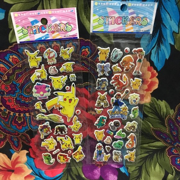 MY POKEMON PUFFY FOAM STICKER COLLECTION LOT - Picture 6 of 10
